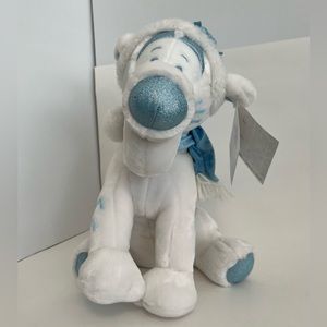 Disney Store Tigger 12” Plush Snowflake Pals - White and Blue with Sparkles